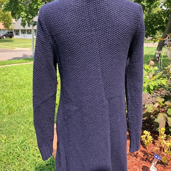 Banana republic navy knit duster sweater - Picture 4 of 8